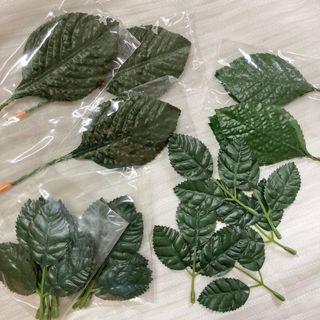 Fake leaves (3 sizes) - 10 pcs per packet
