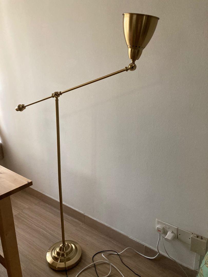 Floor lamp gold barometer IKEA, Furniture, Home Decor, Lighting