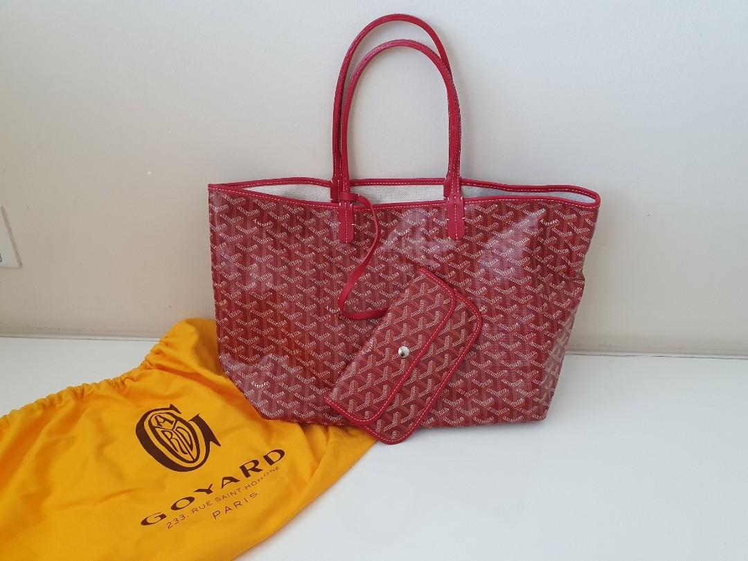 Red goyard discount st louis tote