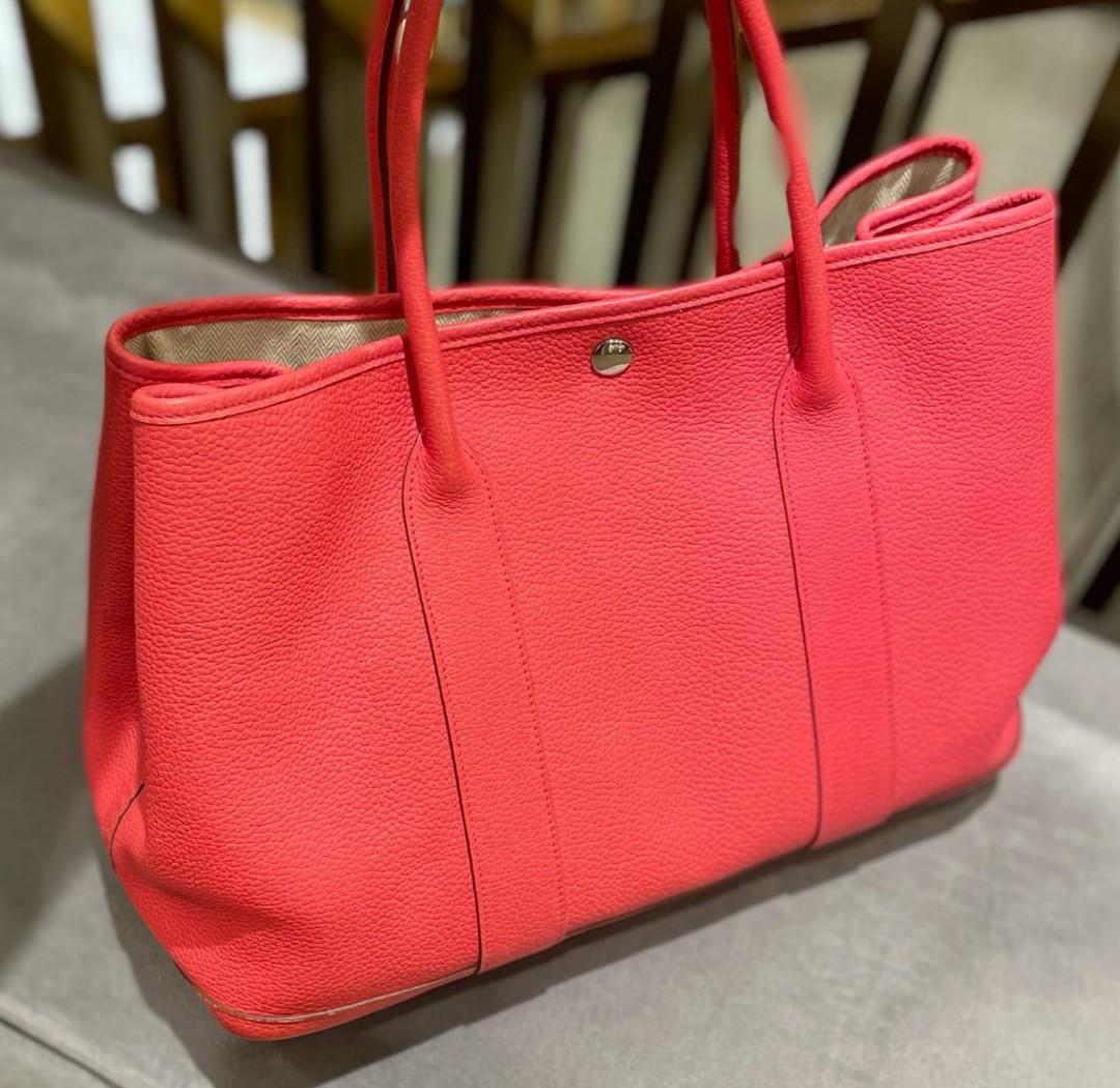 Hermes garden party 30 negonda in rouge hermes, Luxury, Bags & Wallets on  Carousell