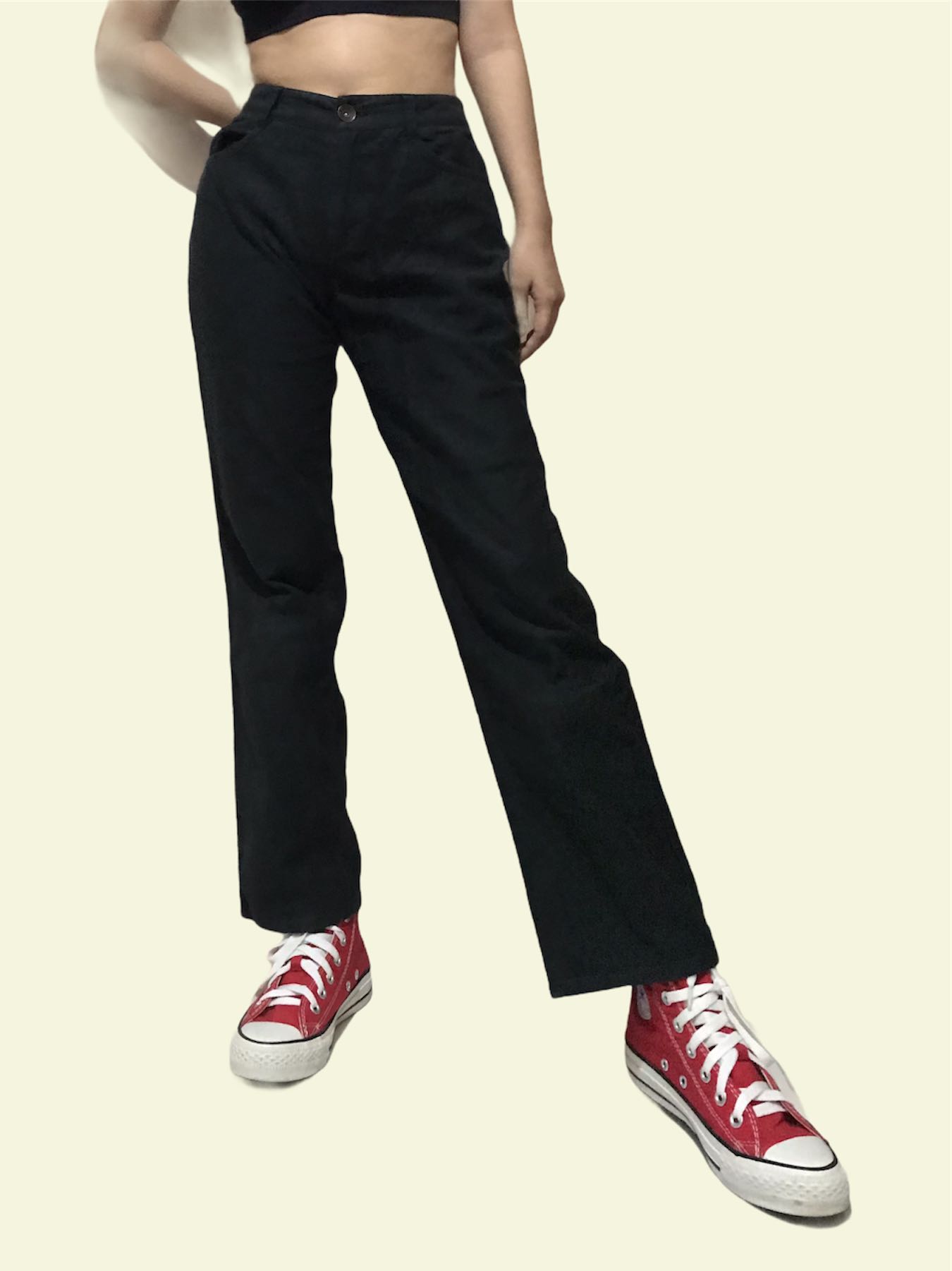 womens black baggy jeans