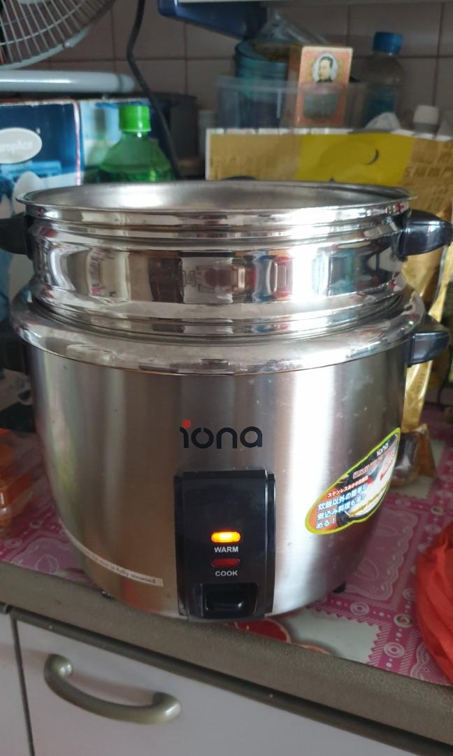IONA stainless steel rice cooker, TV & Home Appliances, Kitchen