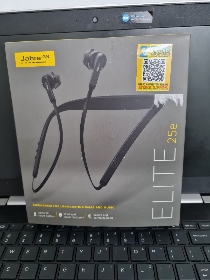 Jabra Elite 25e Wireless Bluetooth Headphone Audio Headphones