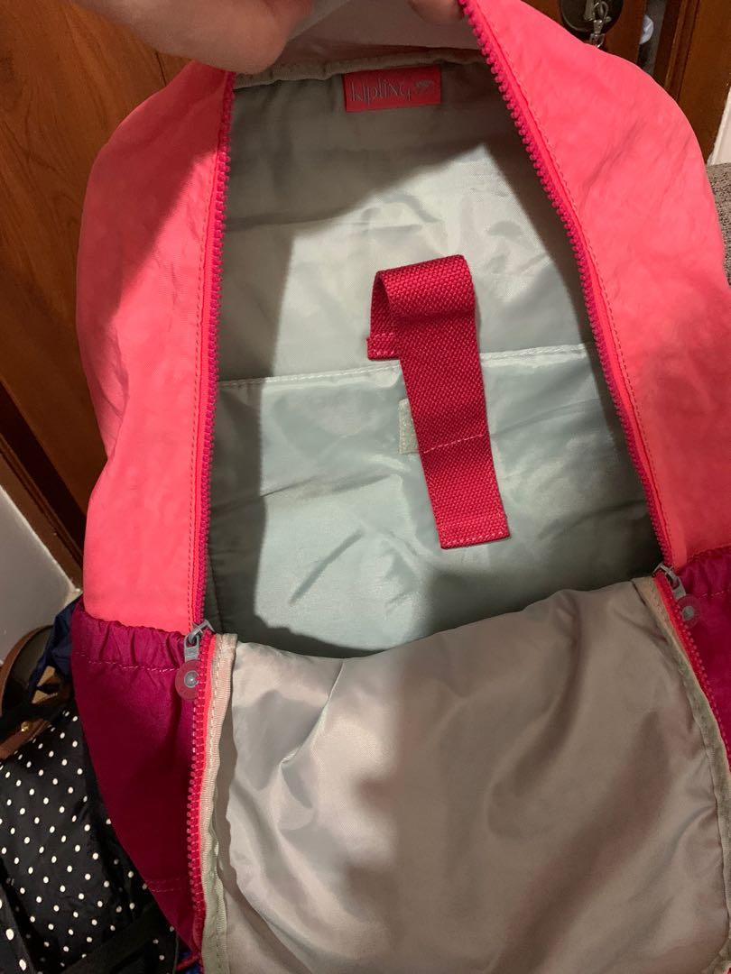 Kipling haruko pink backpack, Fesyen Wanita, Tas & Dompet di Carousell