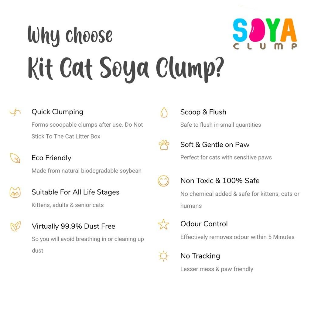 Kit Cat Soya Clump Litter Confetti 7L, Pet Supplies, Homes & Other