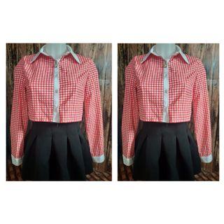 Longsleeve polo croptop