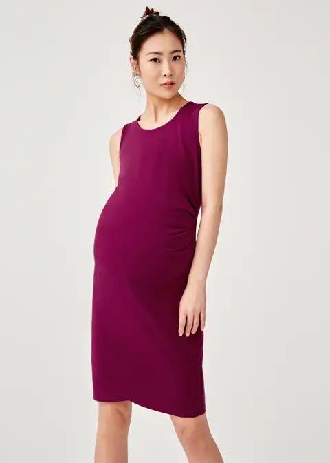 Ruched bodycon maternity dress Clearance