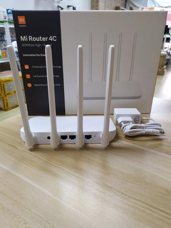 Mi Router 4C (White) (Category: Networking) located in Manila. Submitted by sdfsolutions (Listing ID 1070504282, Image 2). Description: Brand Name: xiaomi Wired Transfer Rate: 10/100Mbps Function: Firewall Standards And Protocols: Wi-Fi 802.11b,Wi-Fi 802.11n,Wi-Fi 802.11g Wi-Fi Transmission Standard: 802.11n Supports WDS: No WAN Ports: 1 x10/100Mbps With Modem Function: No Application: Network Security Max. LAN Data Rate: 300Mbps LAN Ports: 2 Num