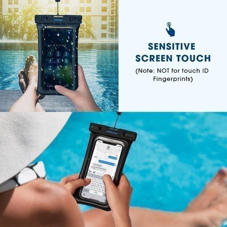 Mpow waterproof phone pouch floating underwater deals dry bag compatible up to 6