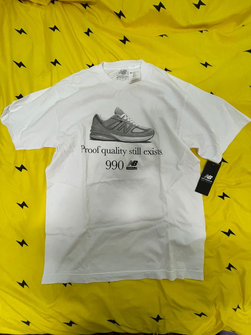 New Balance 990 V5 tee white T shirt