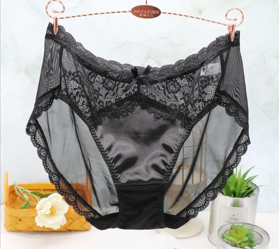 sheer plus size panties