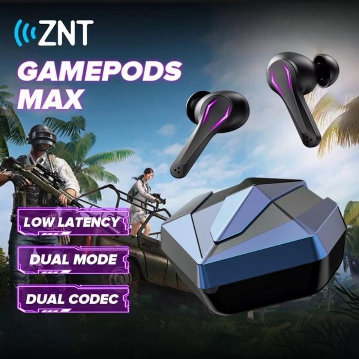 NEW ZNT GamePods Max Gen 2 Gaming Wireless EarBuds 0.65s No Delay ULTRA Low Latency PixArt Chipset Bluetooth 5.0 Superb Deep Bass High Fidelity