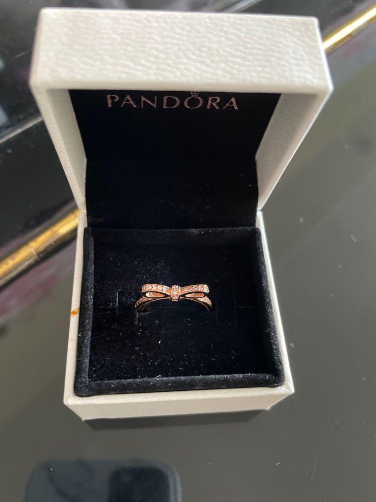 Pandora Rose Gold Ring, Women's Fashion 