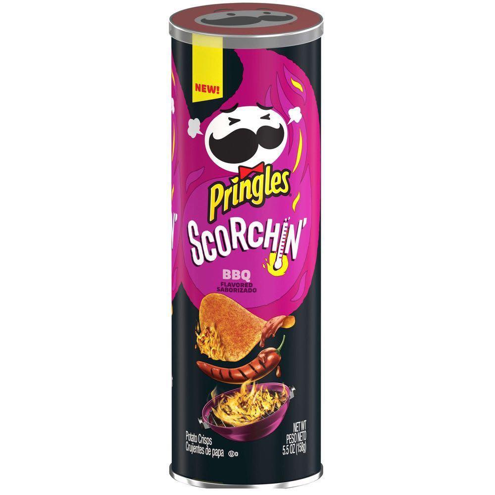 Exclusive US released Pringles Scorchin Cheese/BBQ Potato Crisps, 5.5 ...