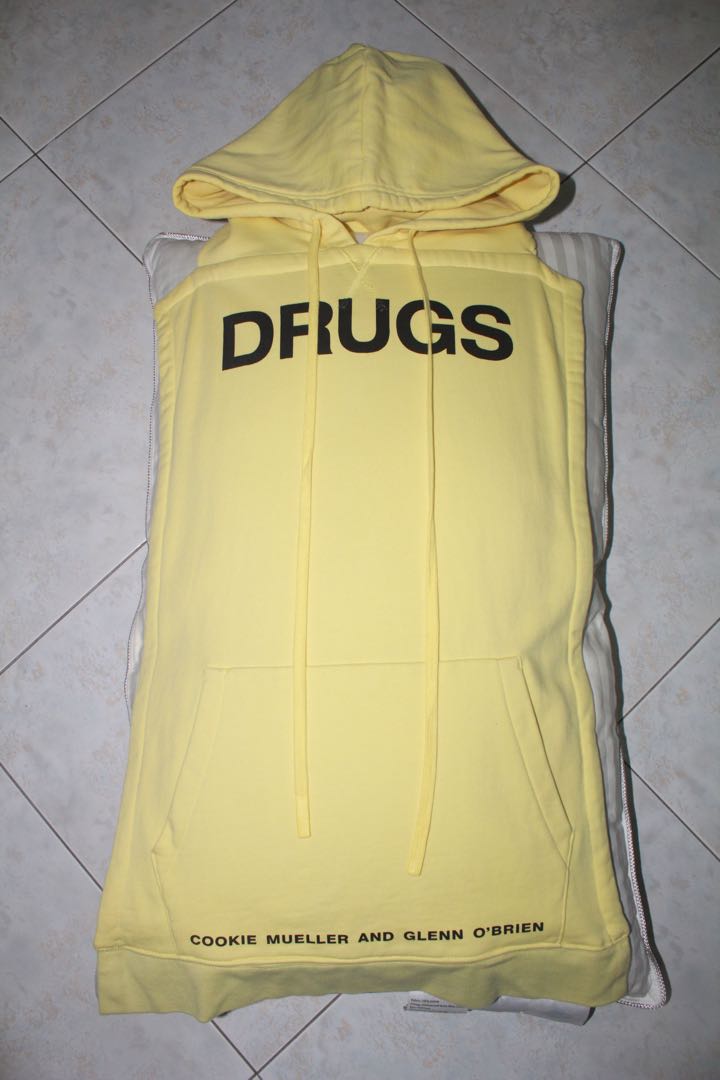 Raf simons deals sleeveless hoodie