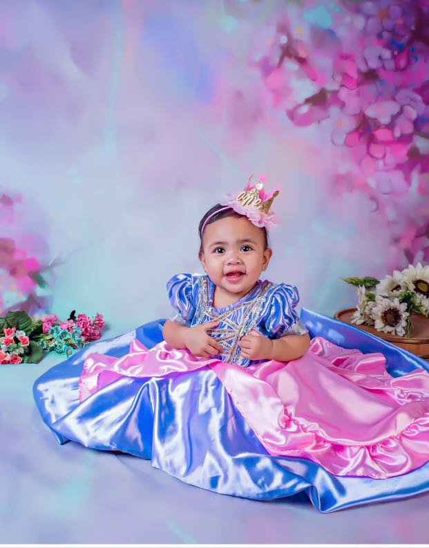 Rapunzel Sofia The First Baby Birthday Long Back Gown Babies Kids Babies Kids Fashion On Carousell