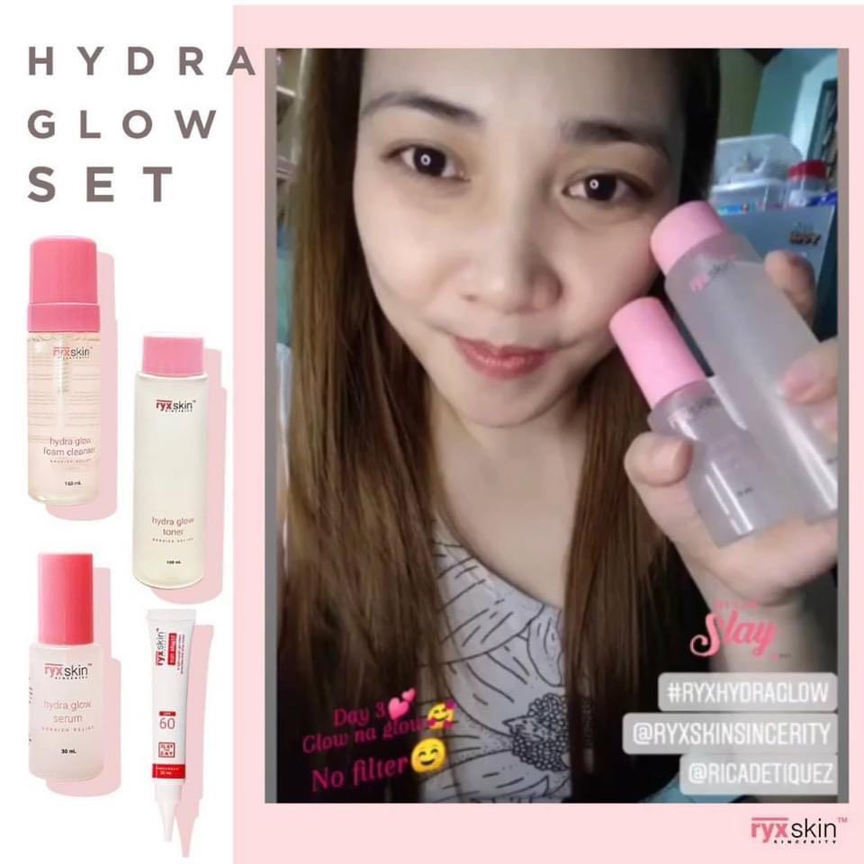 Ryx Hydra Glow Set (Category: Face Care) located in Mandaluyong City. Submitted by charlaloooo (Listing ID 1070506623, Image 3). Description: Want more dew? We know you do! ✨ Try our Hydra Glow Set for mega hydration and all-day glow! ❤️ #Ryx #RyxSkin #Ryxified #SlayTheDay #RyxSkincerity #RyxSkinSincerity #HydraGlowSet #HydraGlow #RyxHydraGlow #RyxSkincerityMandaluyong.