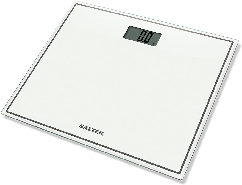 Salter Compact Digital Bathroom Scales Toughened Glass, Measure Body
