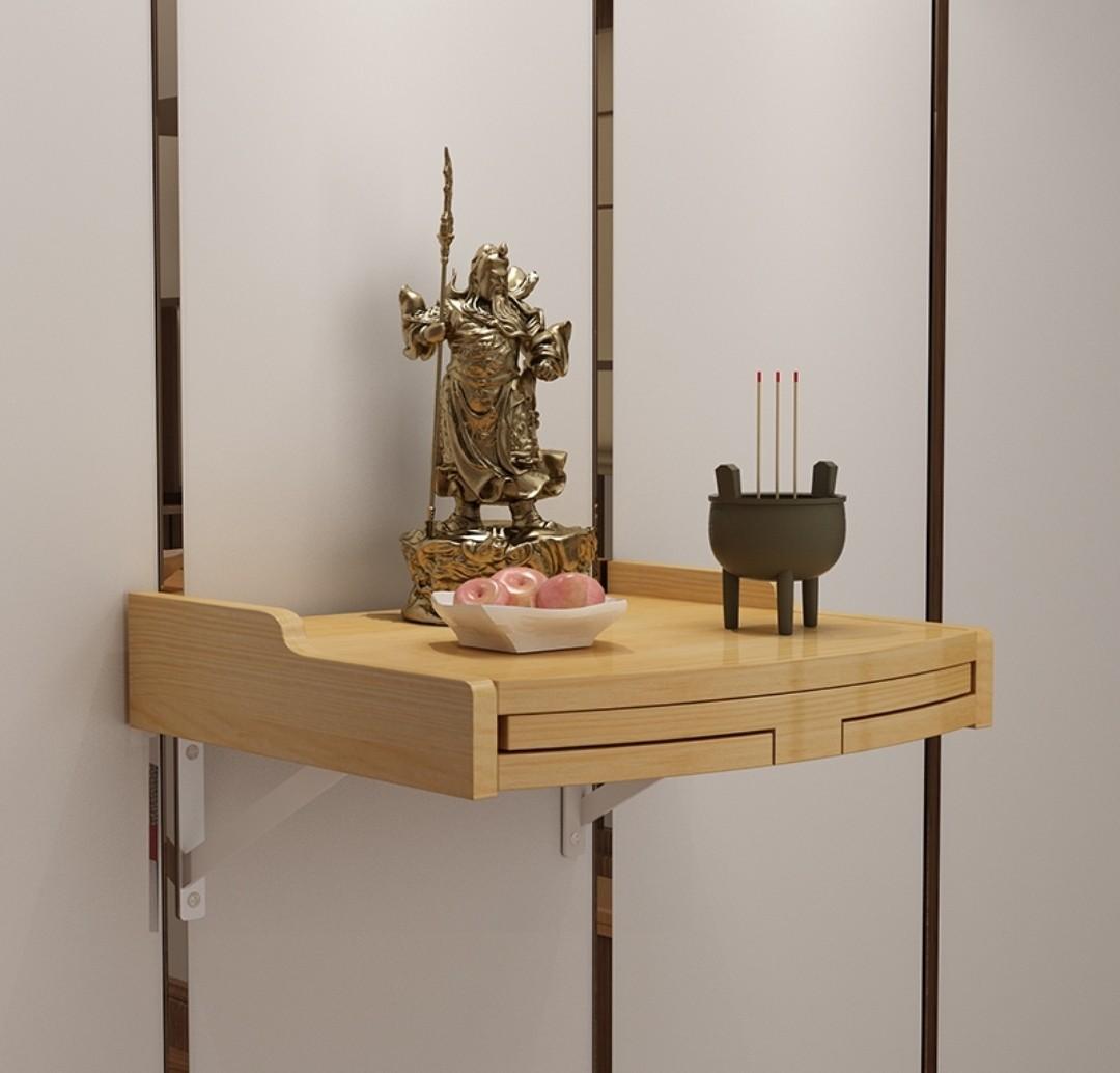 Solid Wood Wall Shelf for God Praying, Furniture & Home Living