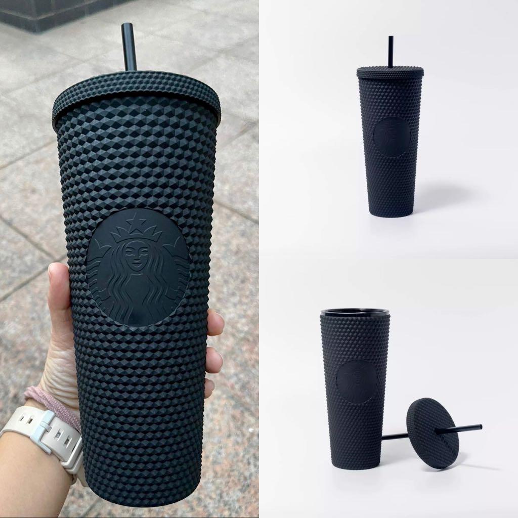 black matte studded starbucks cup