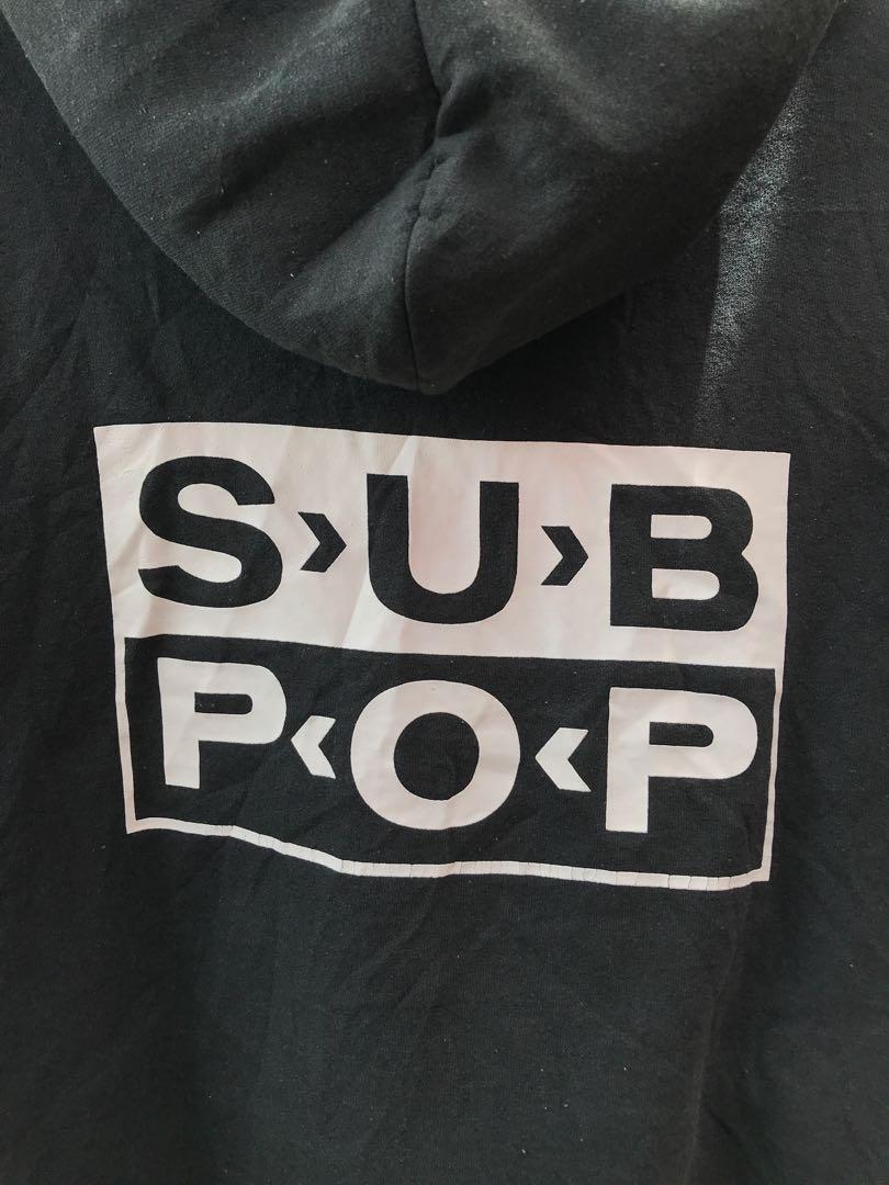 SUB POP RECORDS UNEMPLOYED PULLOVER HOODIE KAOS BAND NOT NIRVANA MUDHONEY