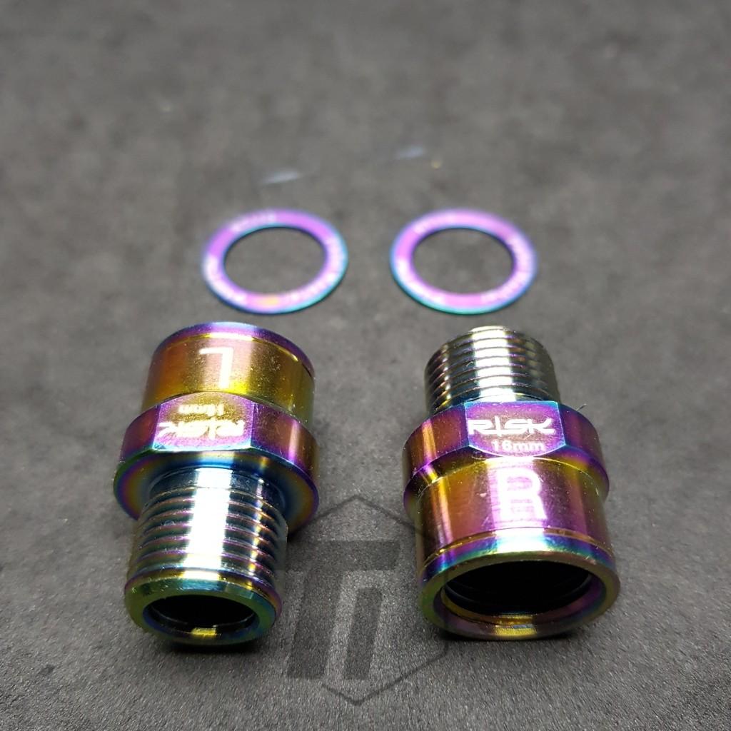 Titanium top pedal extenders