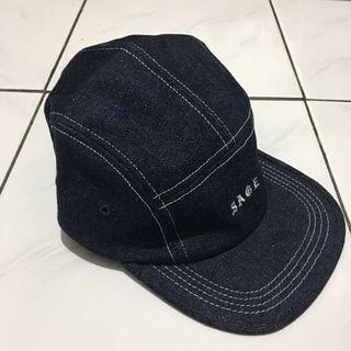 Topi Original Sage 5 Panel Field Cap Blue Denim