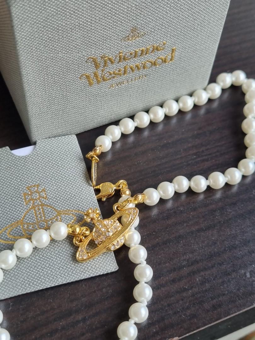 Vivienne Westwood Mini Bas Relief Choker Gold, Women's Fashion, Jewelry ...