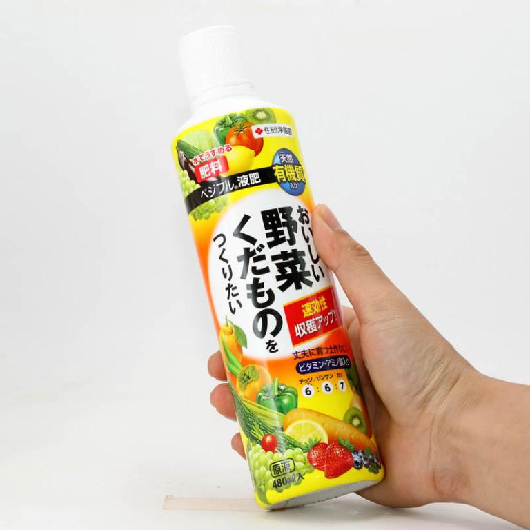 日本住友蔬菜瓜果專用有機肥 液肥 480ml 傢俬 家居 園藝 盆栽on Carousell