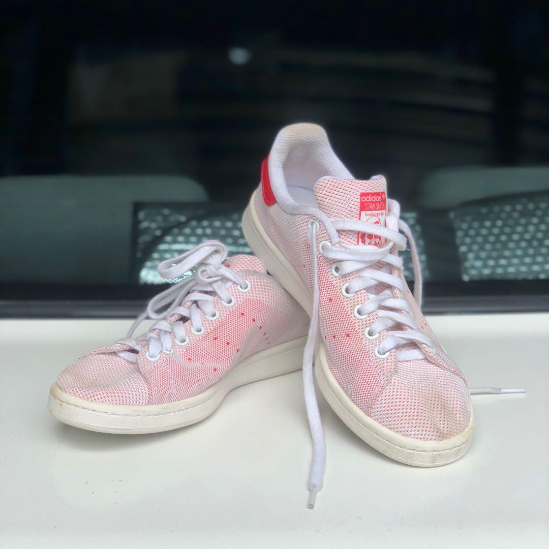 stan smith red and white