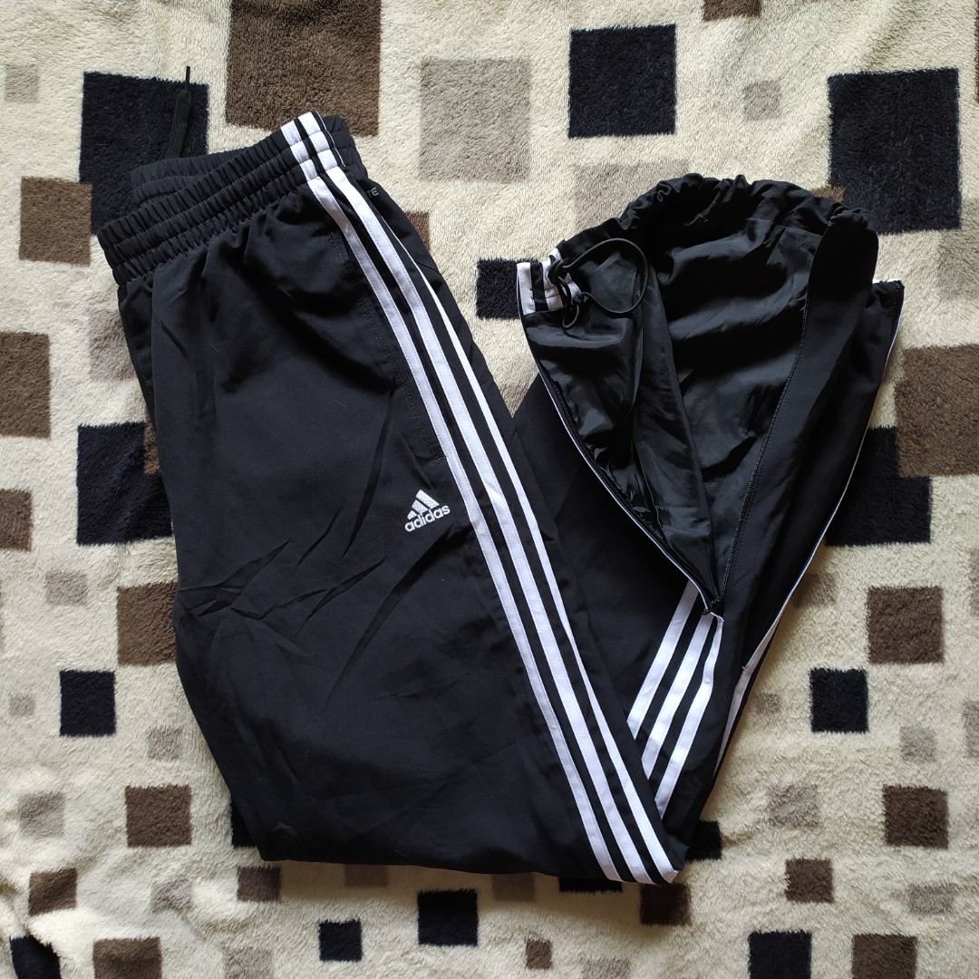 Adidas Men's Regular Fit Cotton Trackpants (GH7305_Black, White_S) :  Amazon.in: Clothing & Accessories