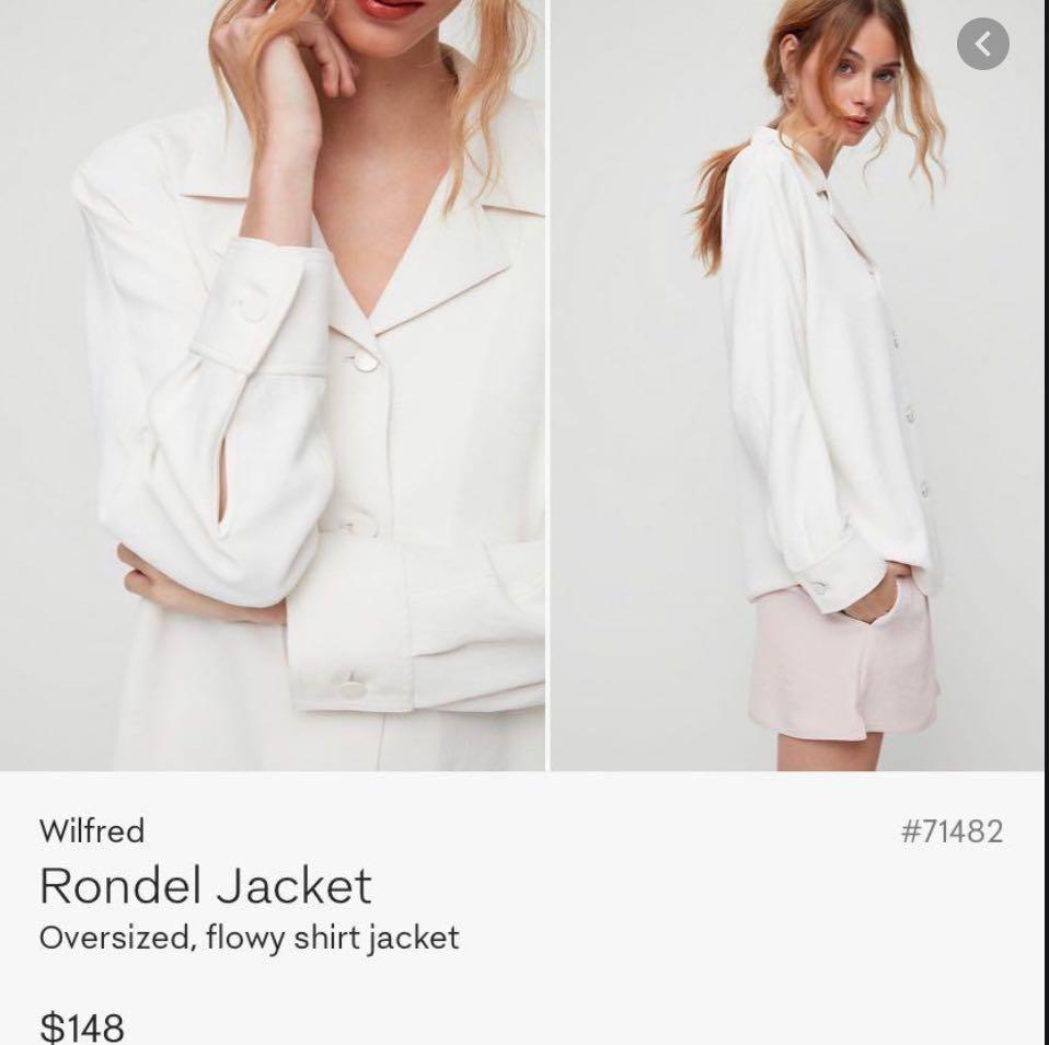 Aritzia RONDEL JACKET Wilfred Women s Fashion Clothes on Carousell