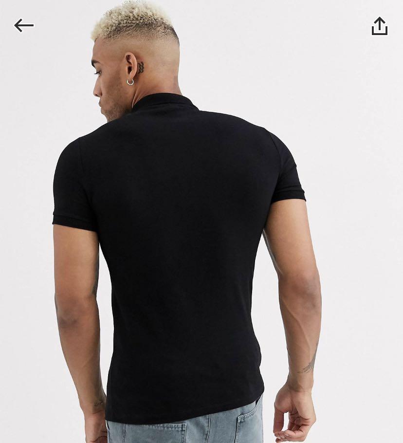ASOS organic muscle fit polo Free 