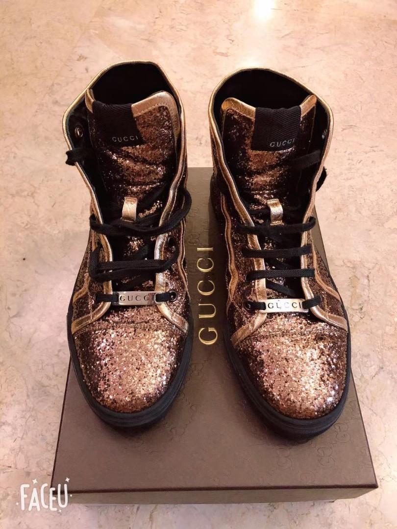 gucci glitter sneakers