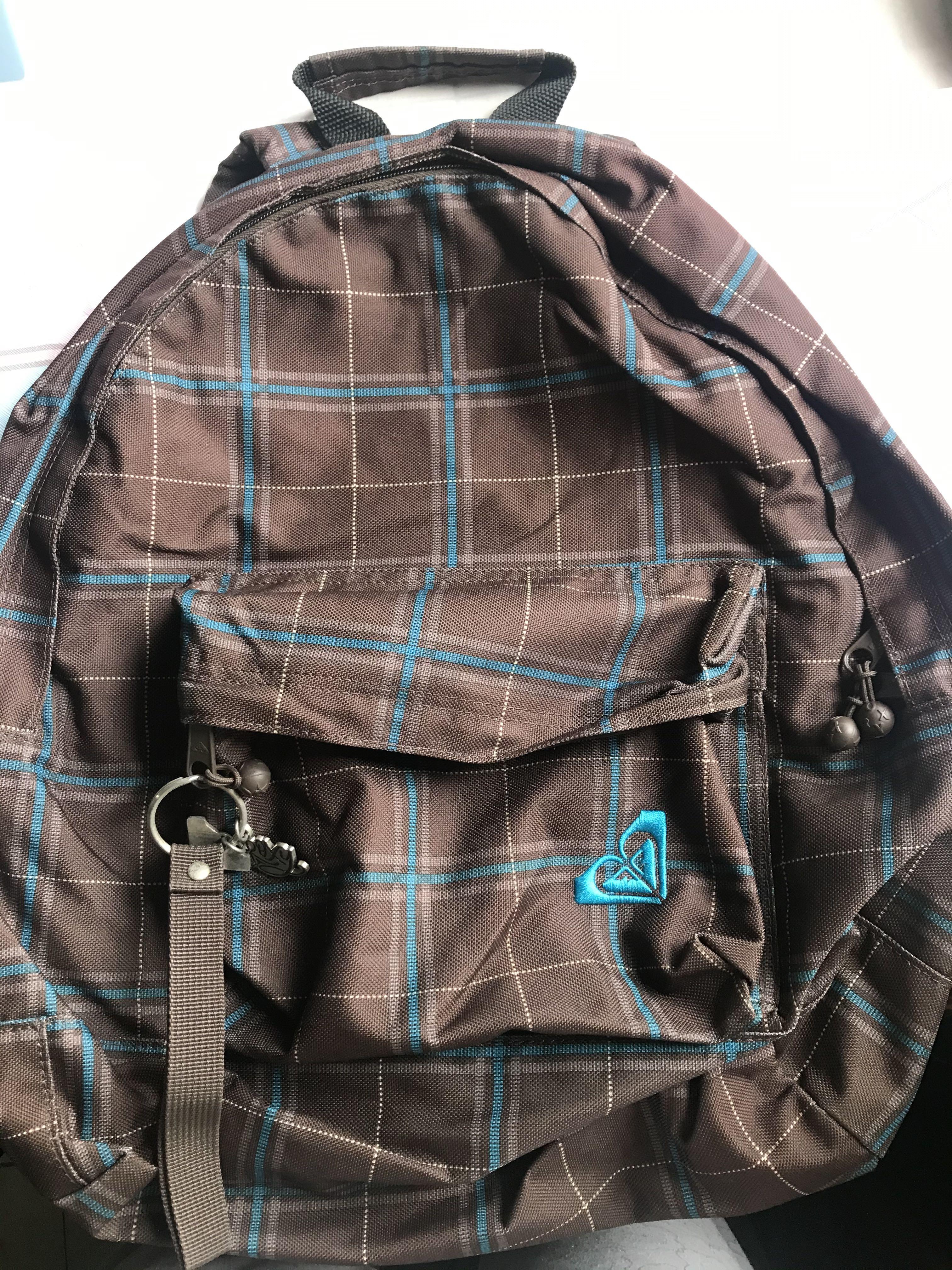 AUTHENTIC ROXY BACKPACK QUIKSILVER BROWN AND BLUE (Category: Backpacks) located in Manila. Submitted by justshop.ph (Listing ID 1070832537, Image 1). Description: Swipe for more photos Message us for the dimensions.