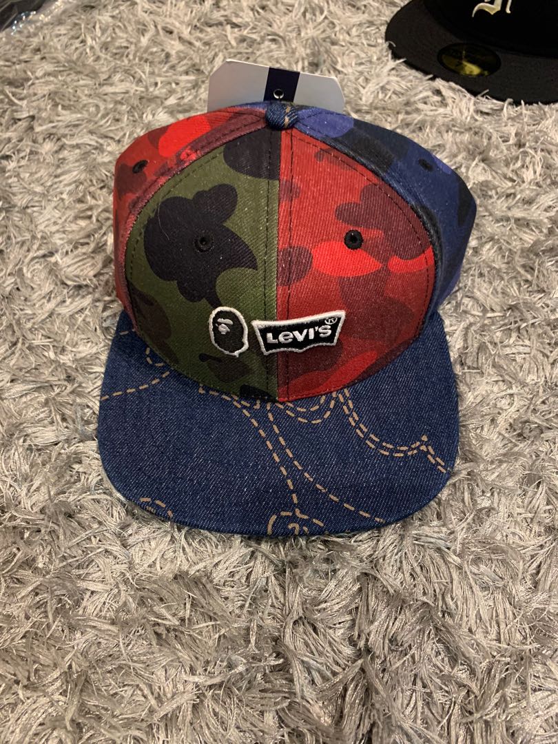 Bathing ape X levis (Bape), Men's Fashion, Watches & Accessories, Cap &  Hats on Carousell
