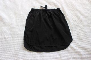 Black glassons ribbon tie skirt