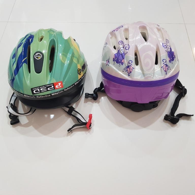 purple helmet kids