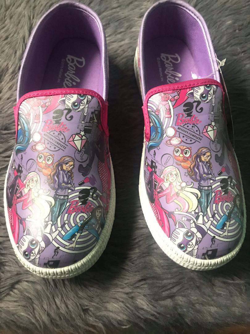Brand New” Barbie Slip on shoes (Size 7), Women's Fashion, Footwear,  Sneakers on Carousell