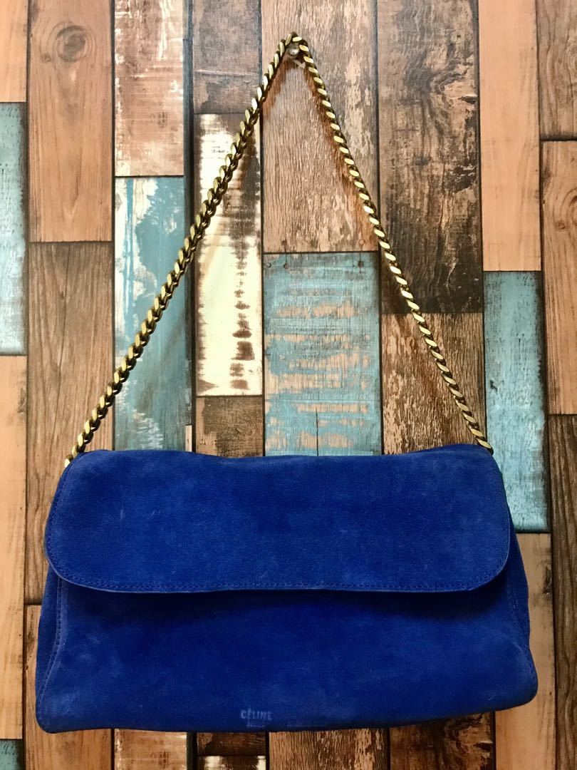 Celine gourmette suede bag shop
