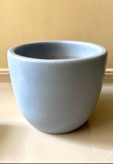 Ceramic Pot 🪴 Grey Blue