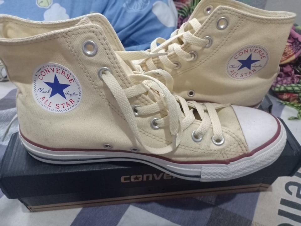 Converse beige high cut Clearance