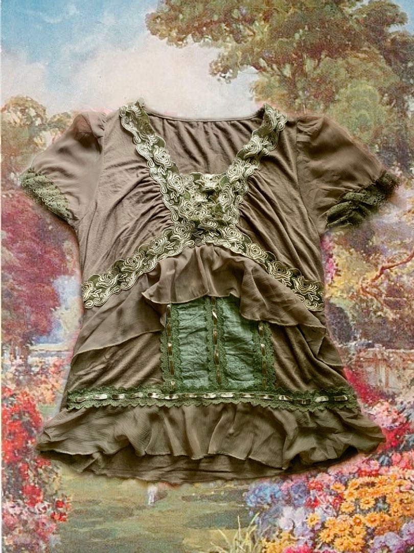 Cottage Rose Lace Top