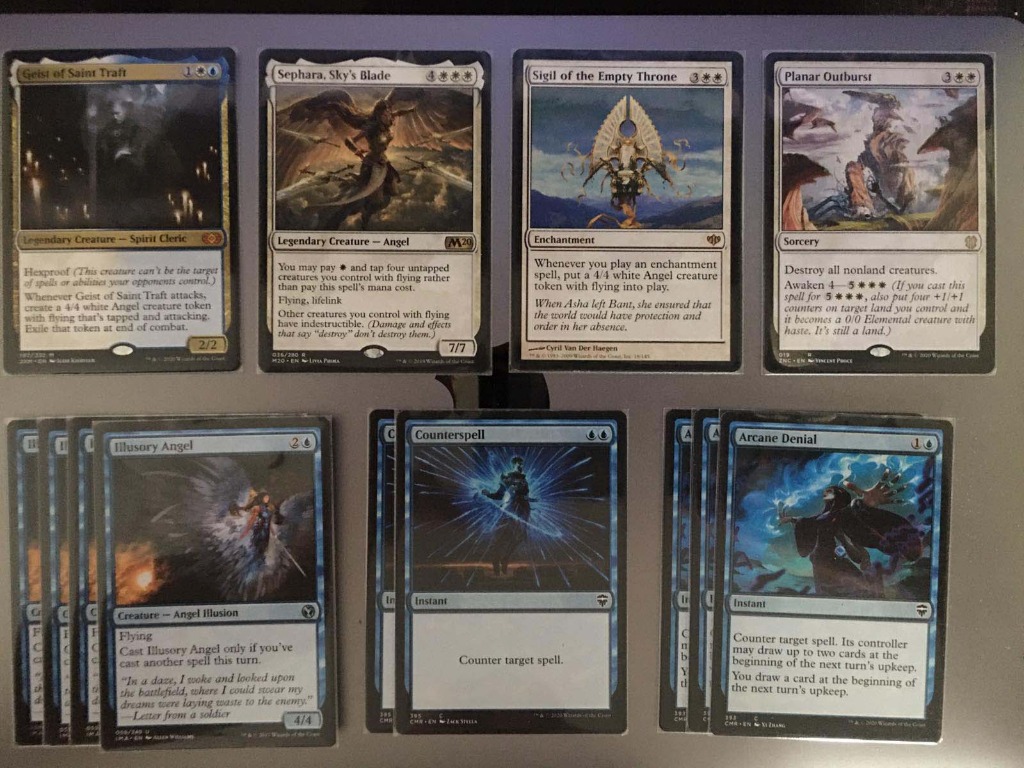 Counter Angel Deck Blue White Magic The Gathering Hobbies Toys Toys Games On Carousell