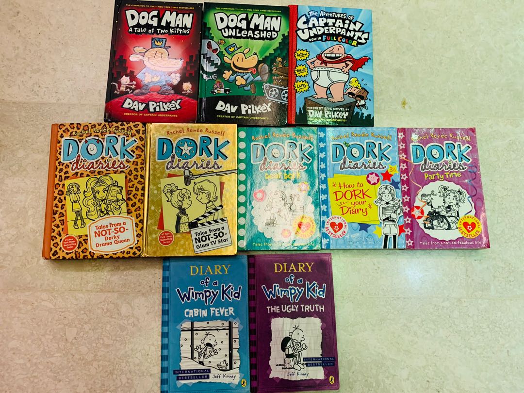 Dork Diaries, Diary of Wimpy Kids & Dog man, Hobbies & Toys, Books