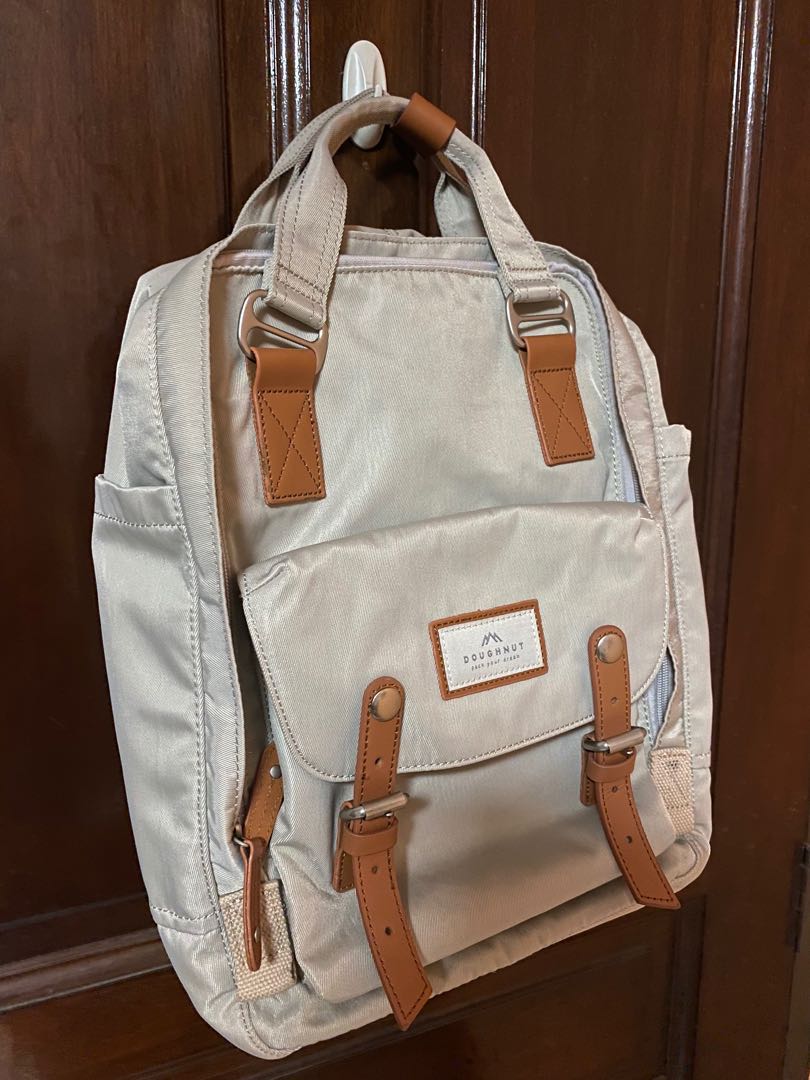 doughnut macaroon ivory backpack