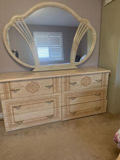 Dresser with mirror