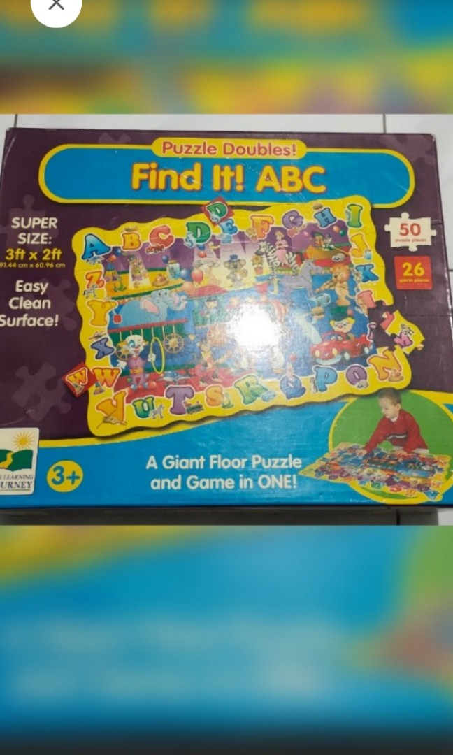 Educational floor puzzles Find it ABC, 123, spelling etc, Hobbies