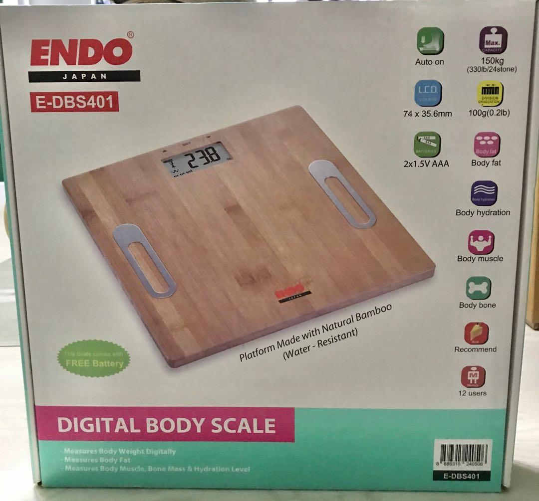 ENDO Digital Body Scale, Health & Nutrition, Health Monitors