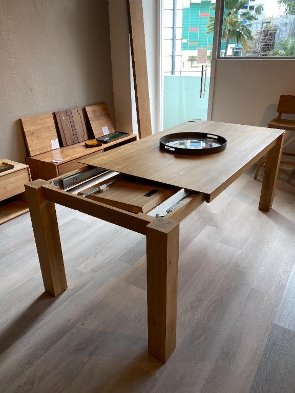 Slice extendable shop dining table